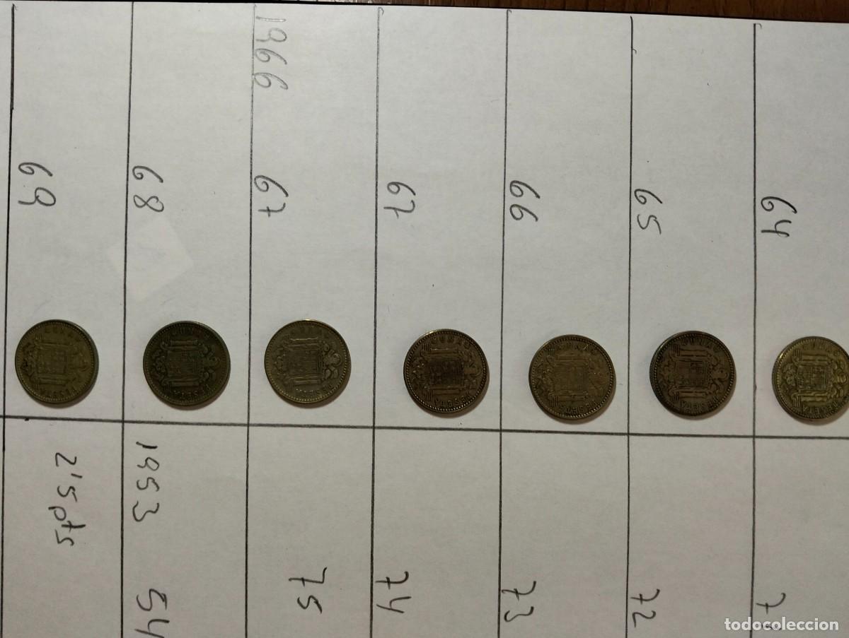 Monedas Franco: Monedas de una peseta - Foto 2