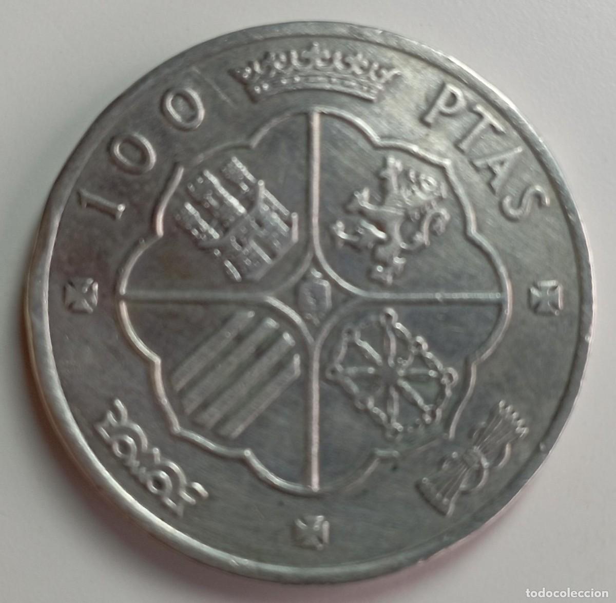 Monedas Franco: Moneda de Espa&ntilde;a 100 pesetas de 1966 de plata