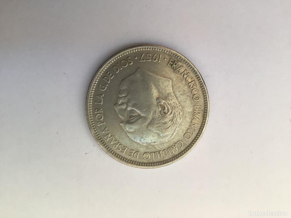 Monedas Franco: Moneda 50 PTAs 1957 * 71 - Foto 2