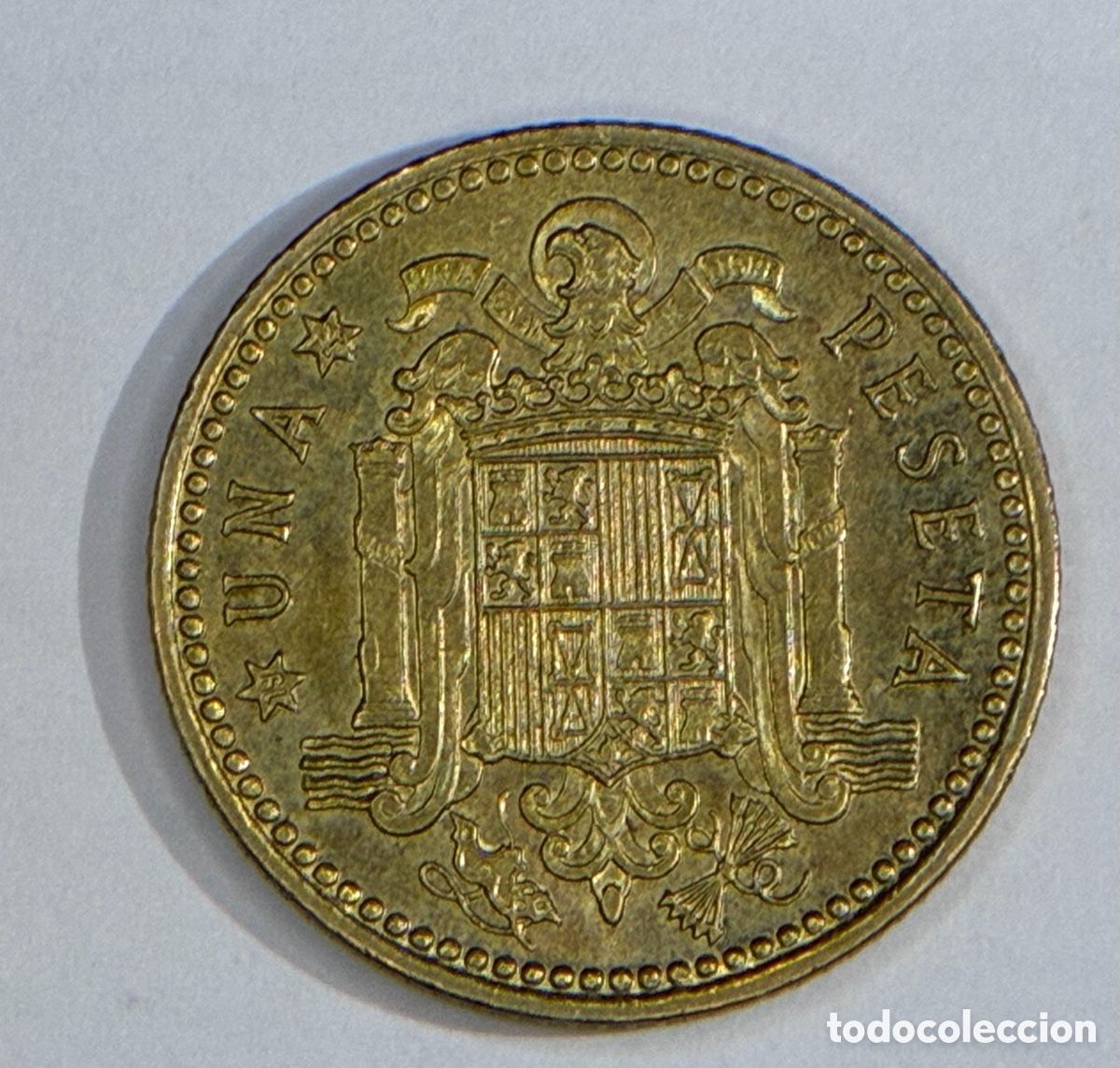 Monedas Franco: Moneda de 1 peseta Francisco Franco