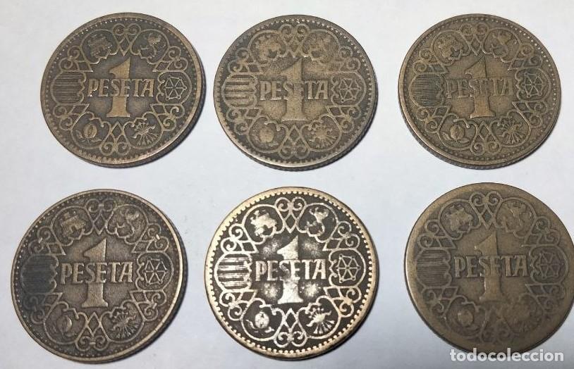 Monedas Franco: Lote de 26 monedas de 1 peseta de 1944 - Francisco Franco
