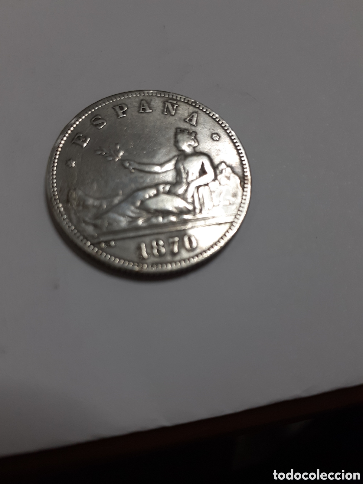 Monedas Franco: Moneda de plata 2 pesetas de 1870
