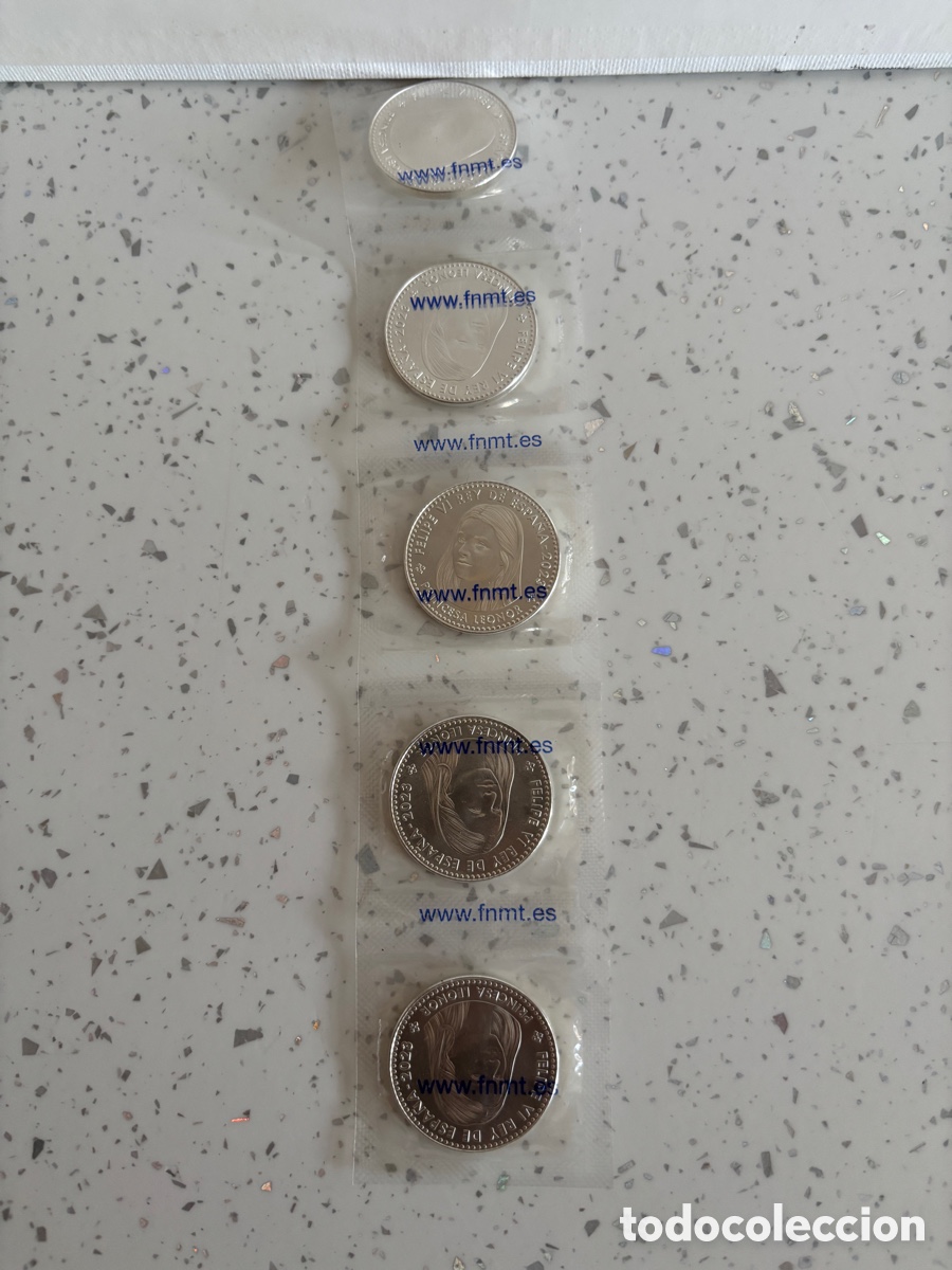 Monedas Franco: 5 monedas conmemorativas de 40 euros