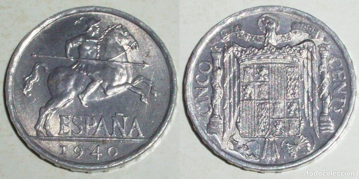 Monedas Franco: 5 CENTIMOS 1940 (S.C.)
