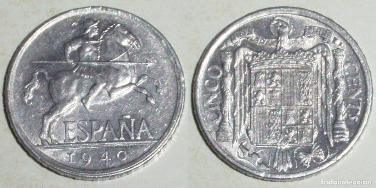 Monedas Franco: 5 CENTIMOS 1940 ( EBC )