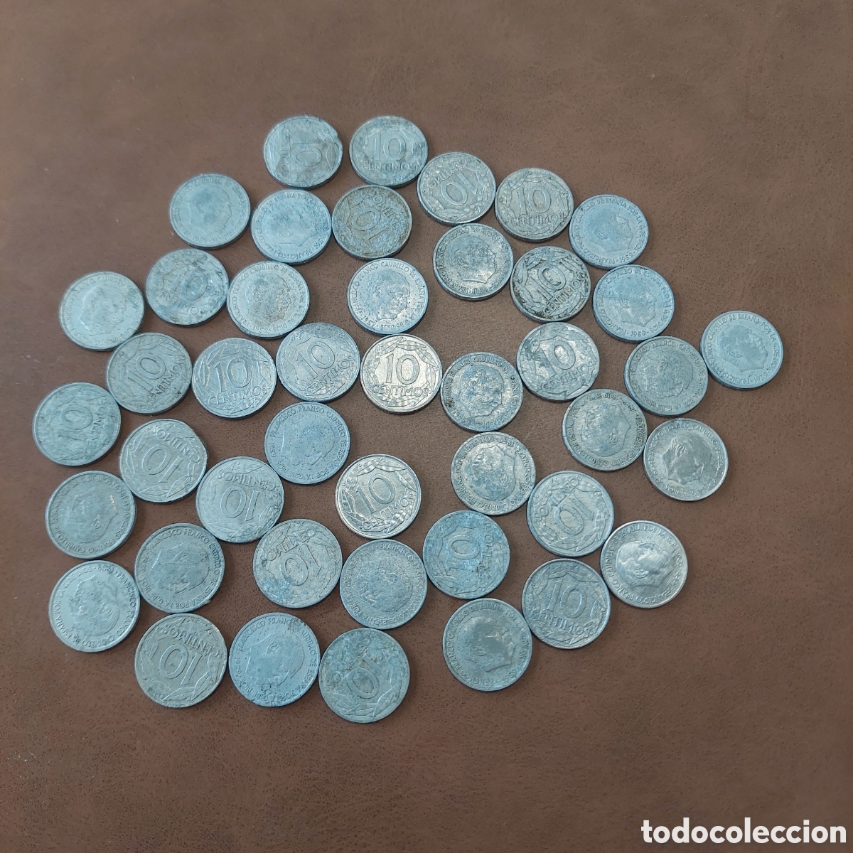 Monedas Franco: 42 m.de 10 centimos 1959
