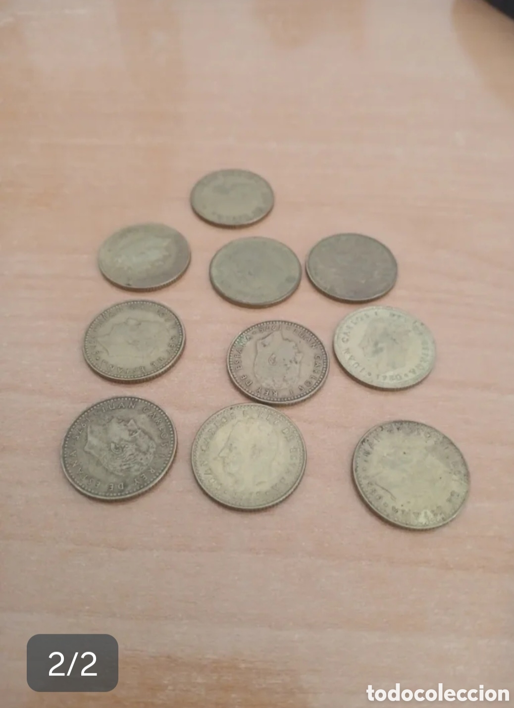 Monedas Franco: Monedas de 1 peseta de Juan Carlos