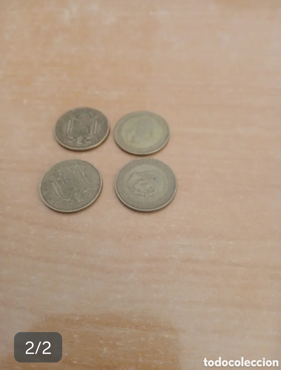 Monedas Franco: Lote monedas 1 peseta de Franco