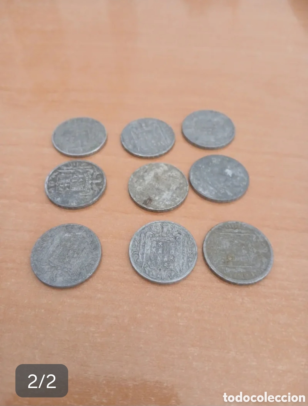Monedas Franco: Lote monedas de 10 centimos