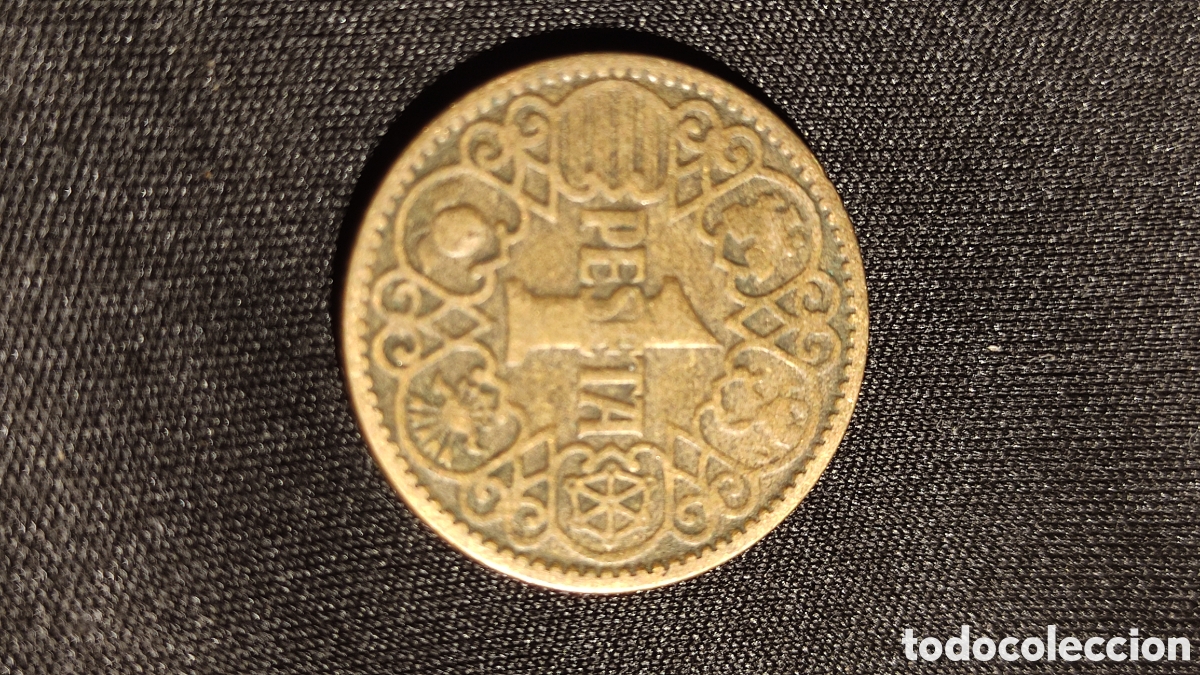 Monedas Franco: Pesetas 1944 la peseta