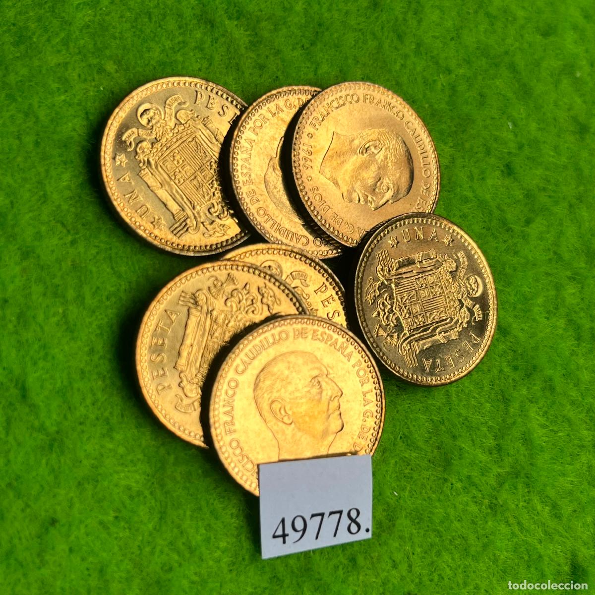 Monedas Franco: Espa&ntilde;a 1 peseta 1966 73, una moneda, Franco, 49778 MO