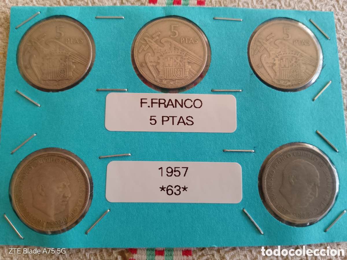 Monedas Franco: Monedas 5 pesetas F.Franco *63*