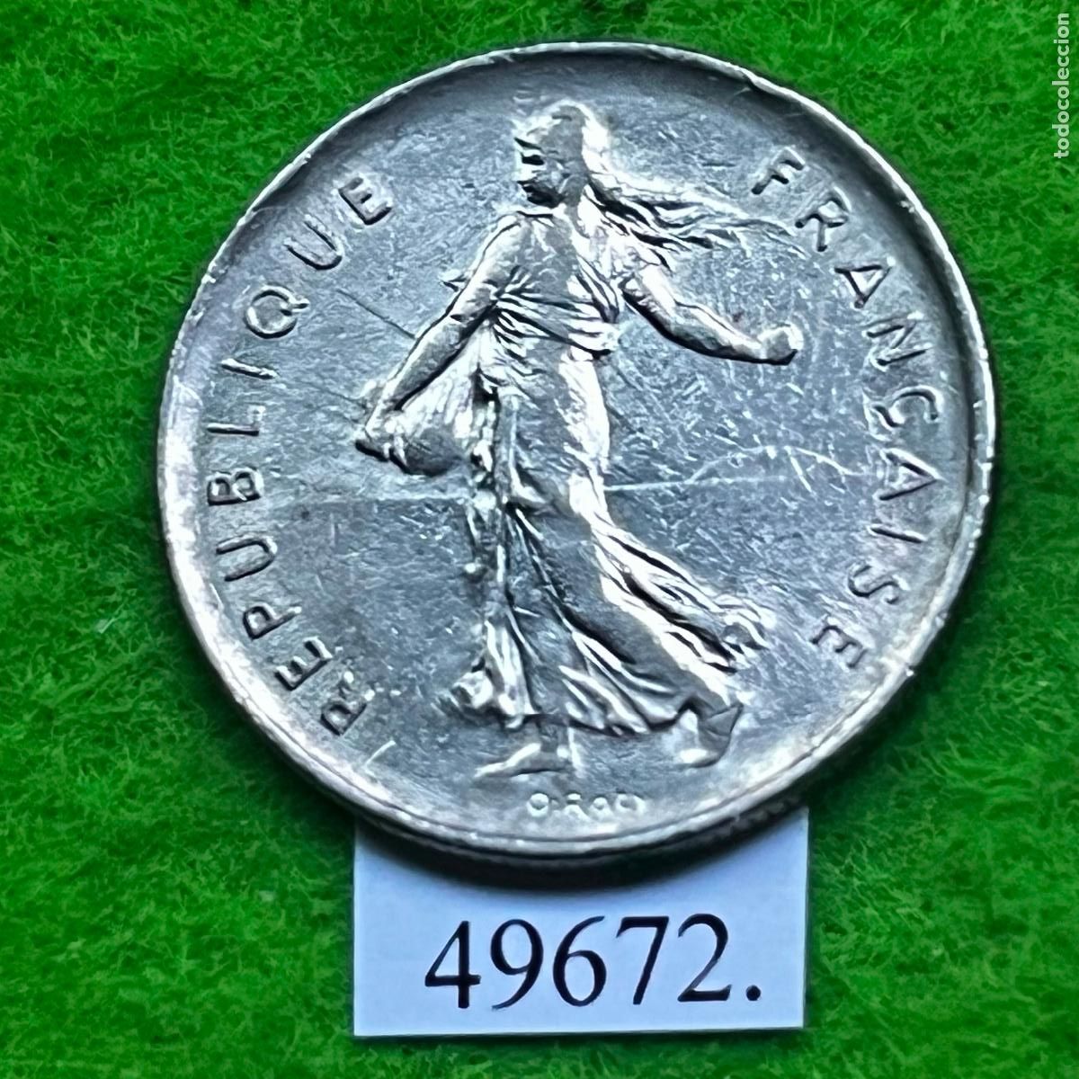 Monedas Franco: Francia 5 francos 1971 - Foto 2