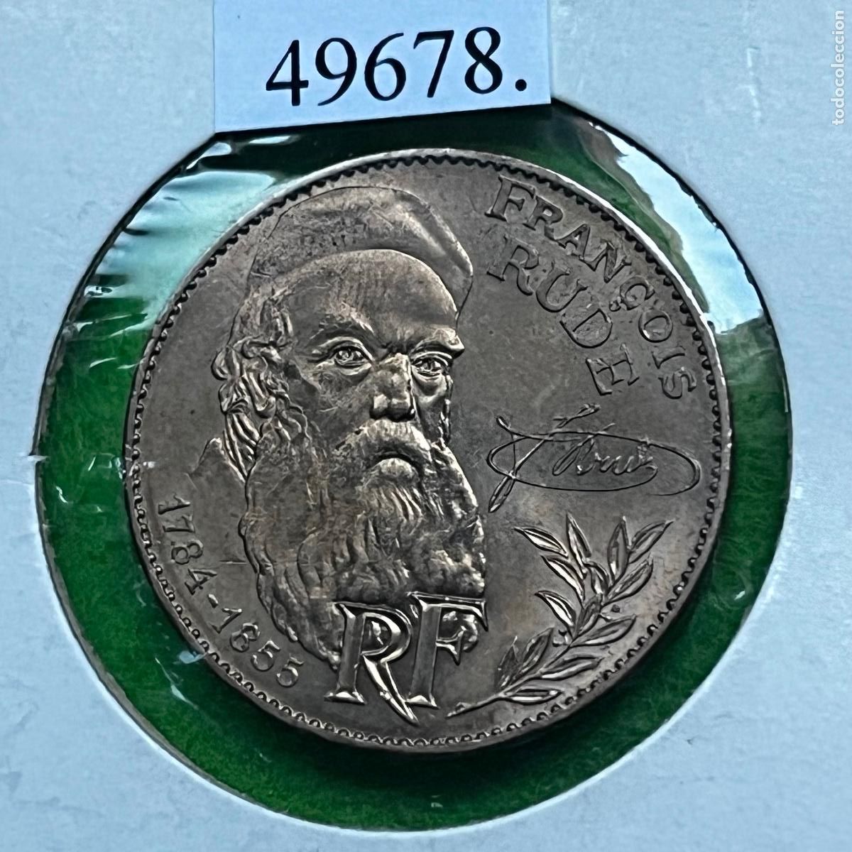 Monedas Franco: Francia 10 francos 1984 Fran&ccedil;ois Rude, Escultor franc&eacute;s