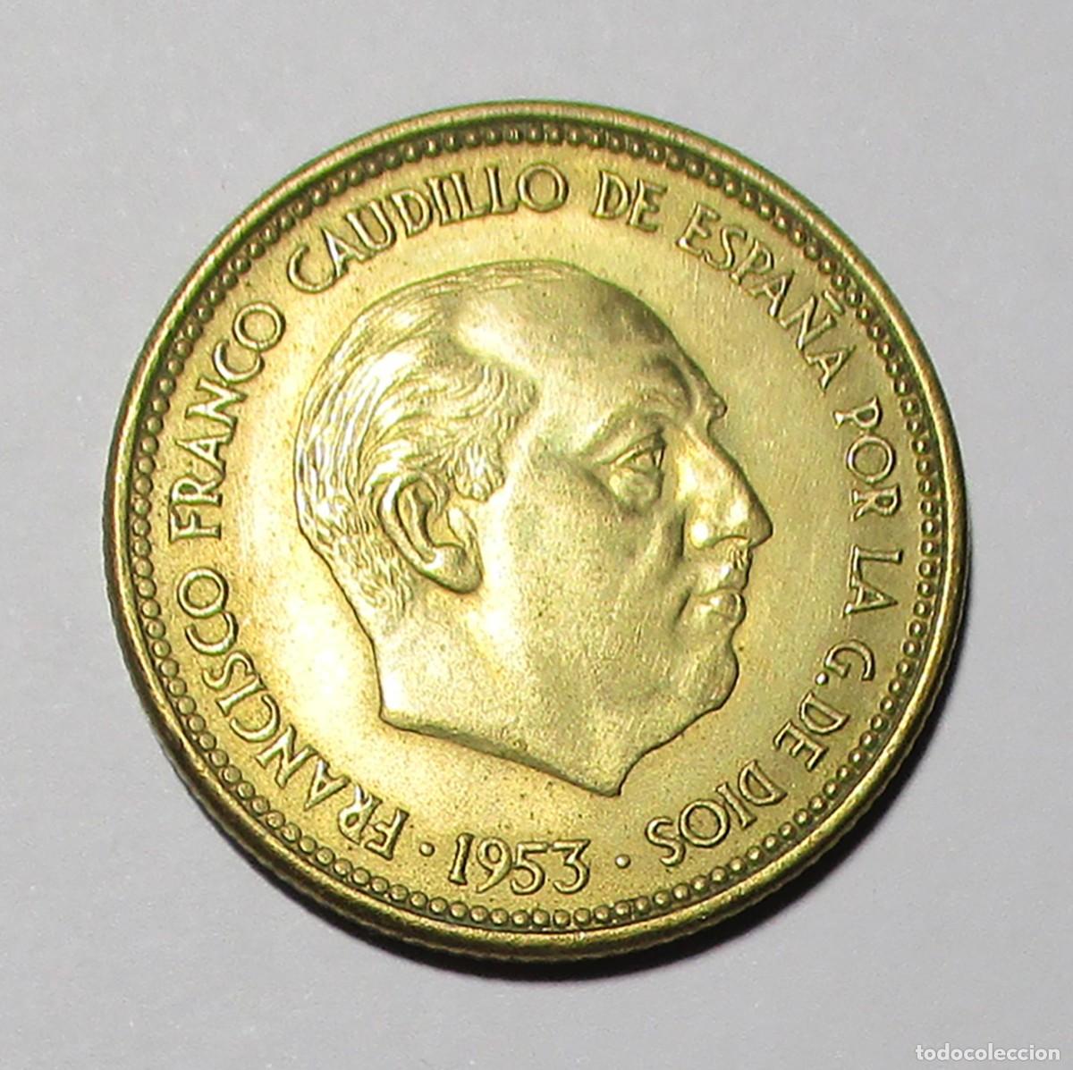 Monedas Franco: ESTADO ESPA&Ntilde;OL 2'50 PESETAS 1953* 19-68 FECHA SEGUNDA ESTRELLA RECTIFICADA O TROQUELADA. LOTE 5737