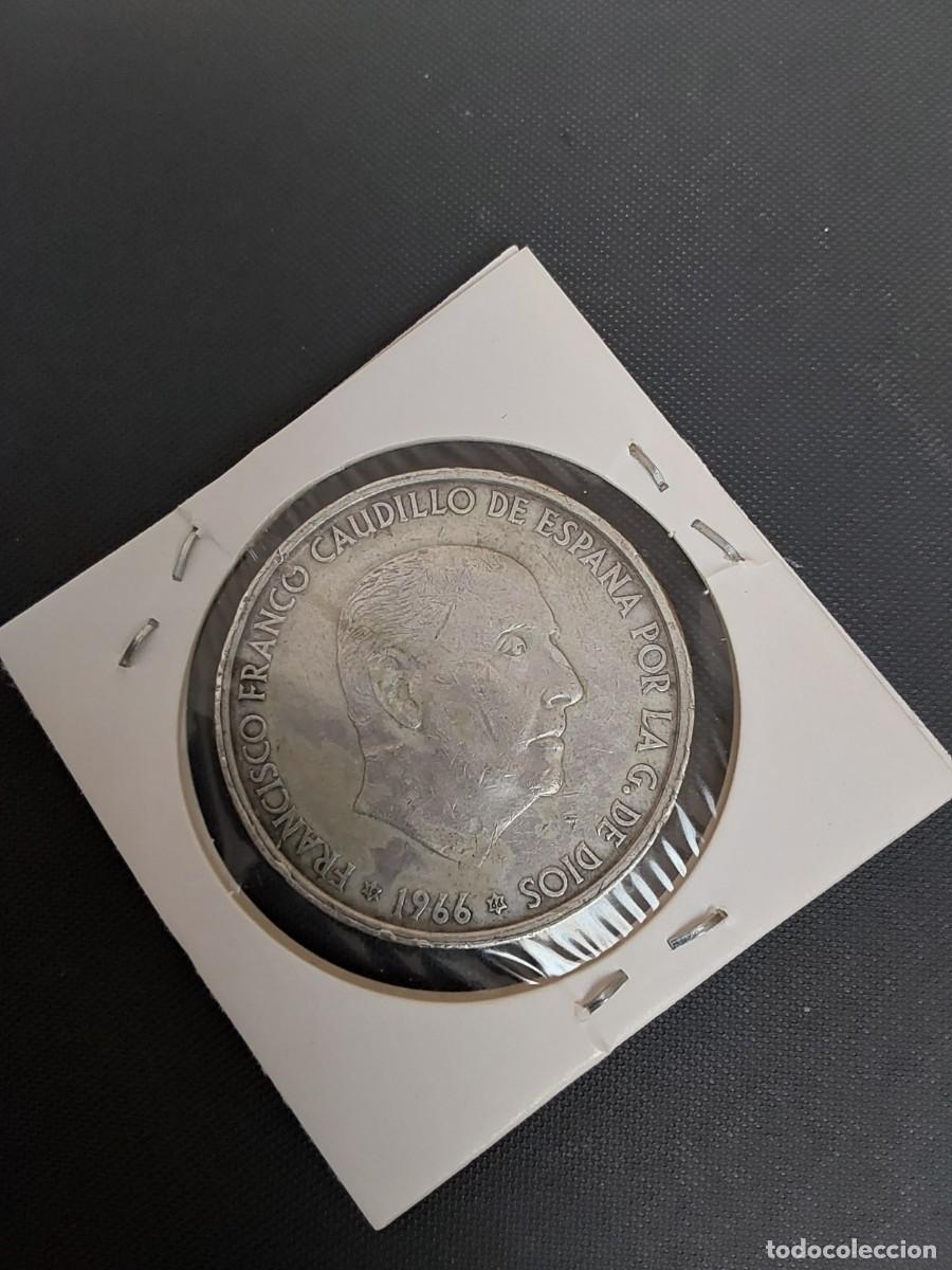Monedas Franco: No48-100 PESETAS FRANCO 1966 PLATA