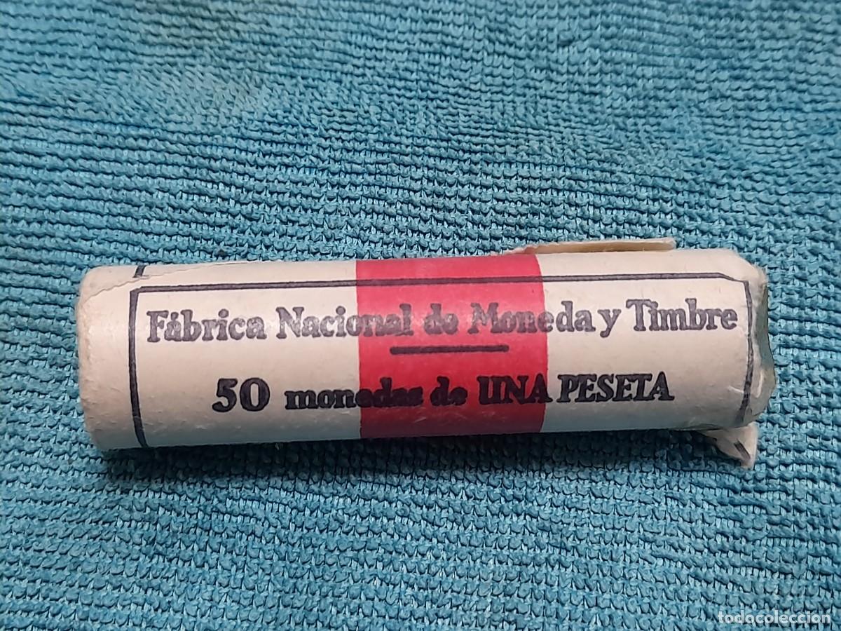 Monedas Franco: Cartucho con 50 monedas de 1 Peseta 1975 *76