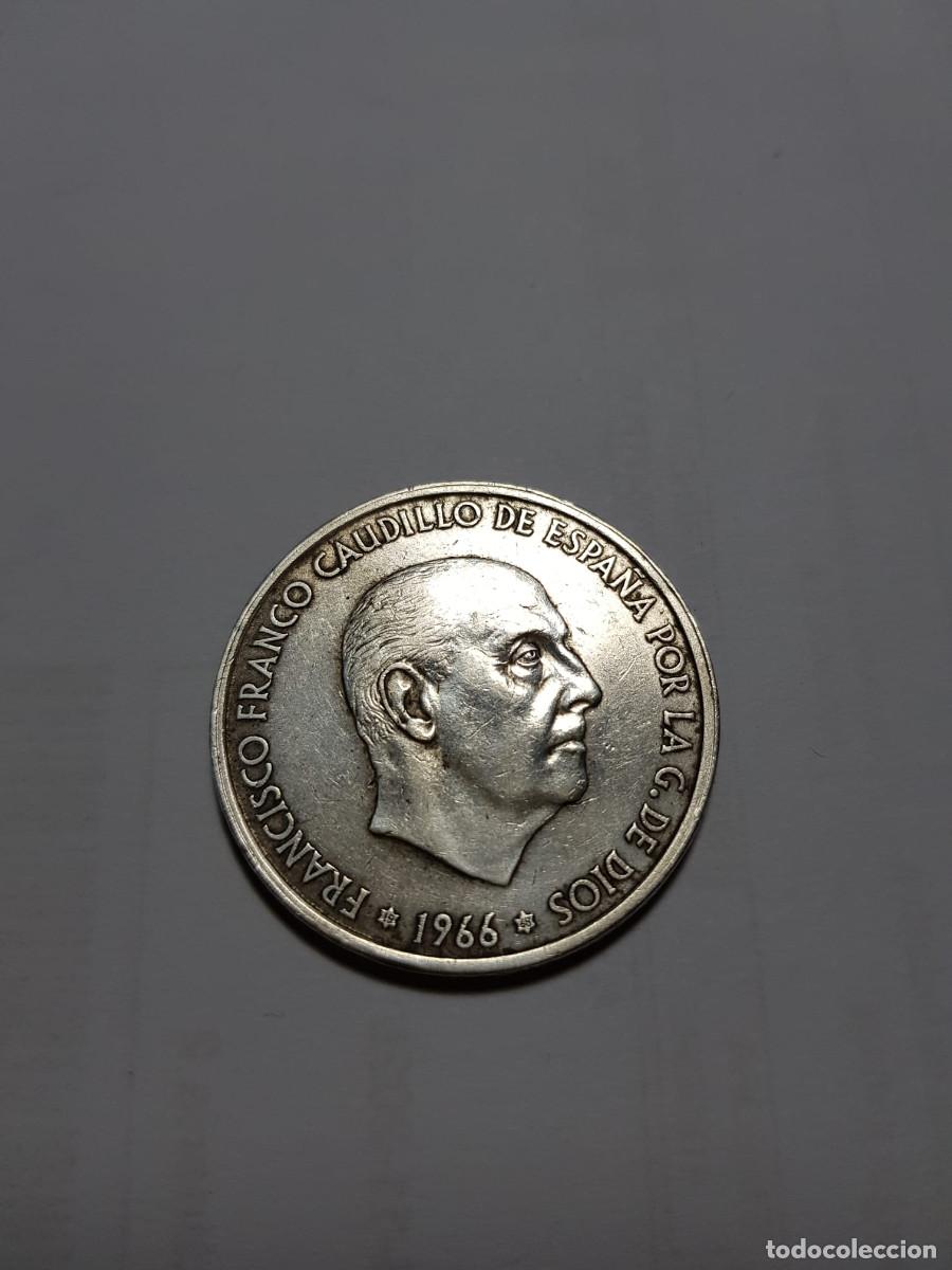 Monedas Franco: ESPA&Ntilde;A-ESTADO ESPA&Ntilde;OL-100 PESETAS-1966*19-68