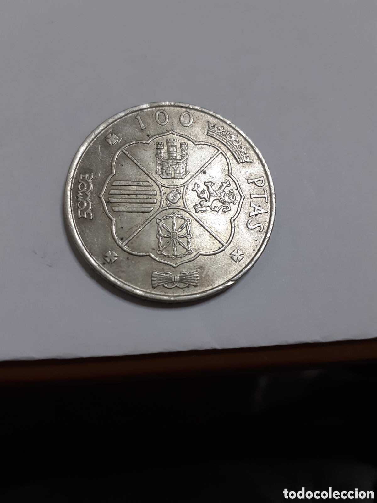 Monedas Franco: Moneda de 100 pesetas de plata - Foto 2