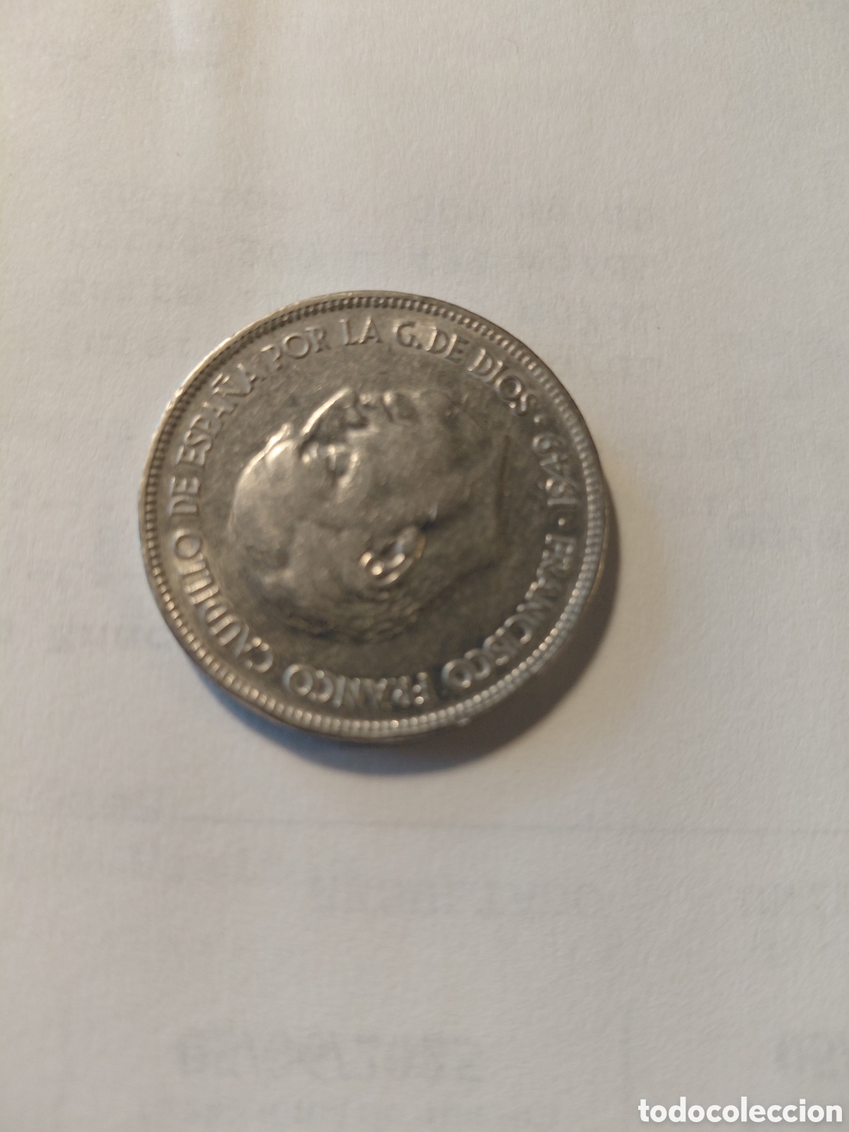 Monedas Franco: Moneda 5 ptas Franco 1949 - Foto 3