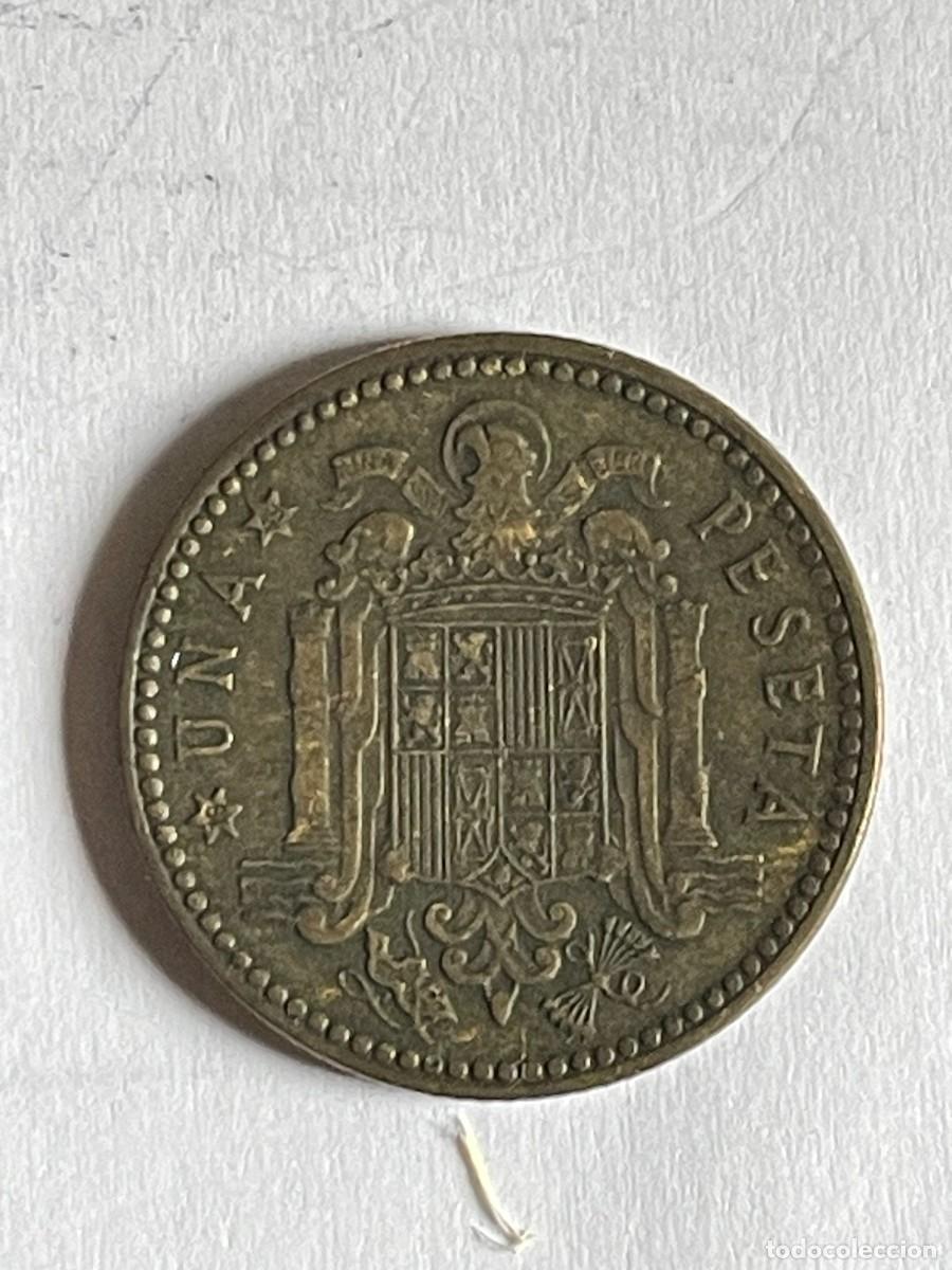 Monete Franco: MONEDA DE 1 PESETA 1947 ESTRELLA 49