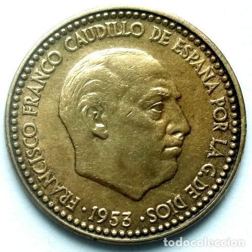 Monedas Franco: 1 peseta de Franco a&ntilde;o 1953 *62