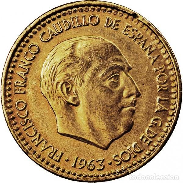 Monedas Franco: 1 peseta de Franco a&ntilde;o 1963 *65