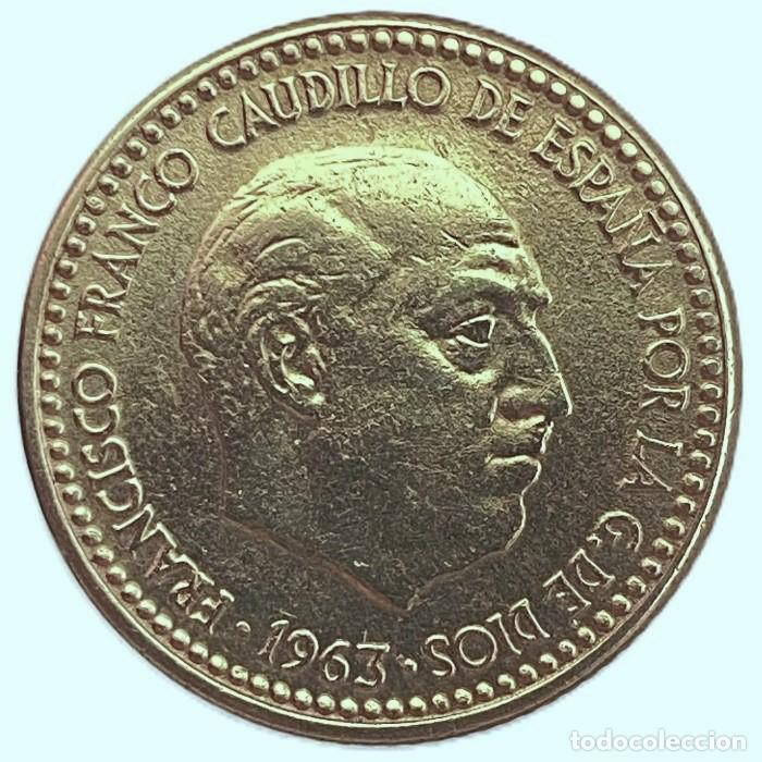 Monedas Franco: 1 peseta de Franco a&ntilde;o 1963 *67
