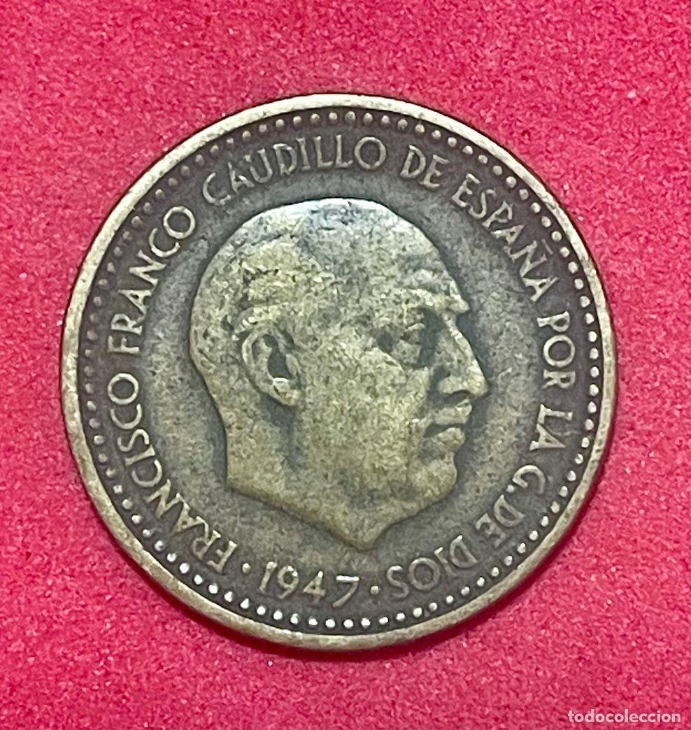 Monedas Franco: 1 PESETA EMITIDA POR FRANCISCO FRANCO A&Ntilde;O 1947-53