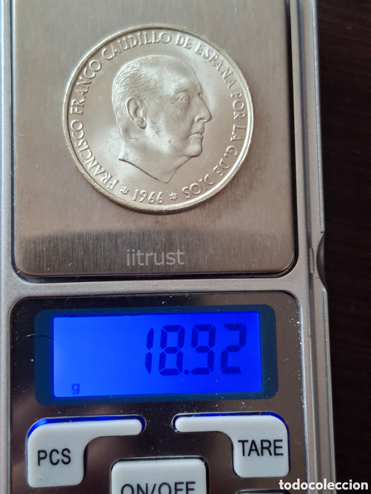 Monedas Franco: MONEDA PLATA FRANCO ESPA&Ntilde;A 100 PESETAS ESTRELLA 66 SIN CIRCULAR