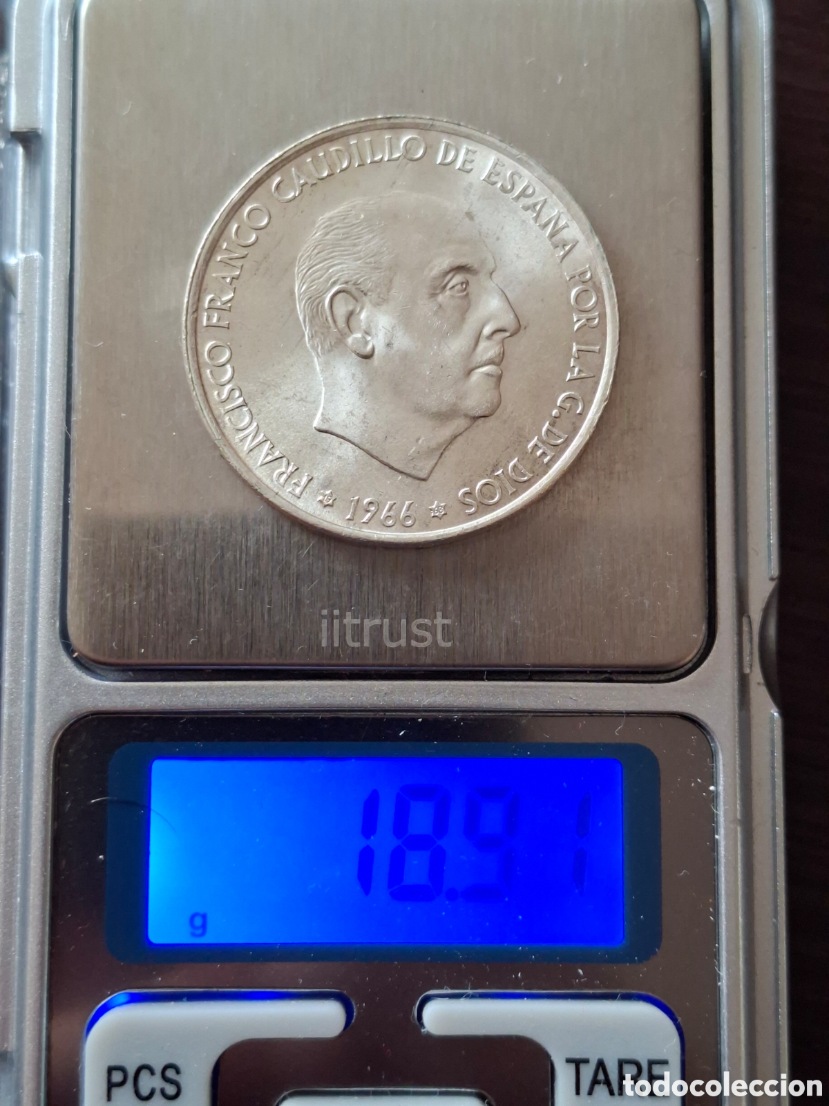 Monedas Franco: MONEDA ESPA&Ntilde;A FRANCOO PLATA 100 PESETAS SIN CIRCULAR ESTRELLA 68