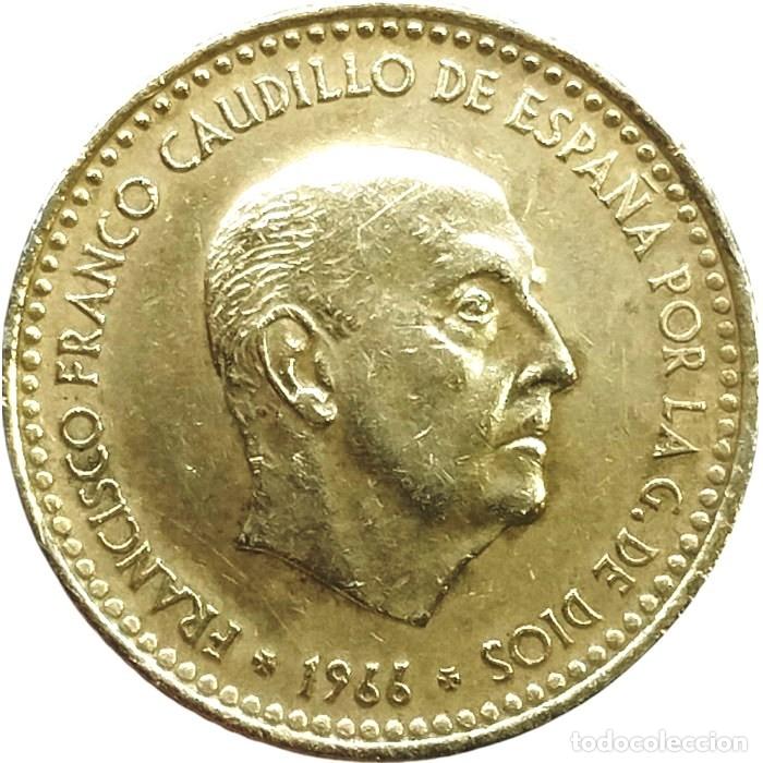 Monedas Franco: 1 peseta de Franco a&ntilde;o 1966 *70