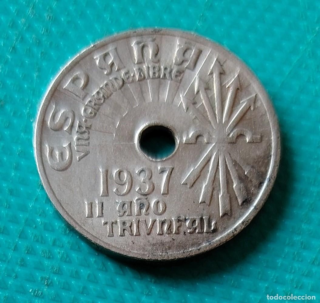 Monedas Franco: MONEDA DE ESPA&Ntilde;A - 25 CENTIMOS DEL A&Ntilde;O 1937 - Foto 1
