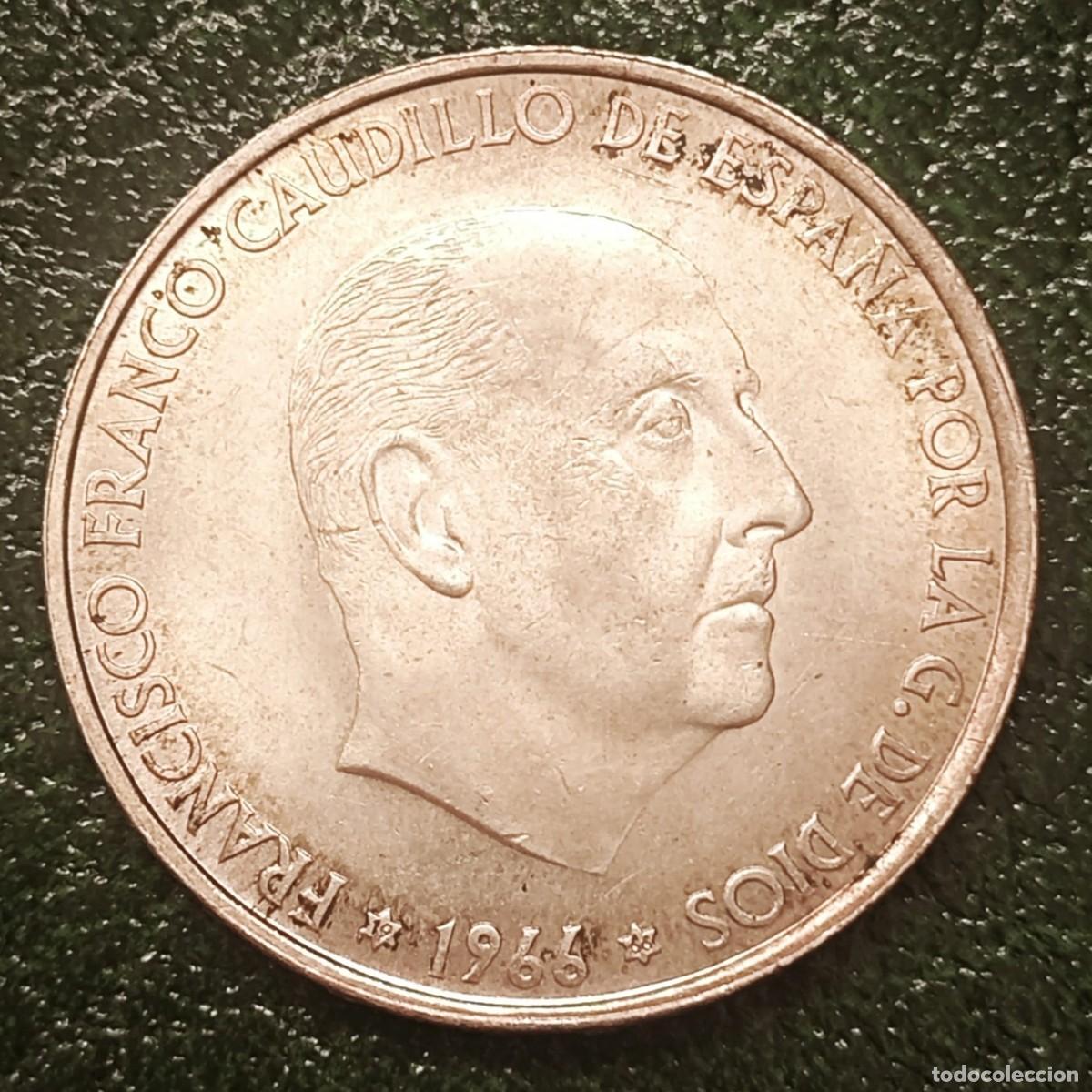 Monedas Franco: 100 Pesetas Franco 1966 - Plata 800