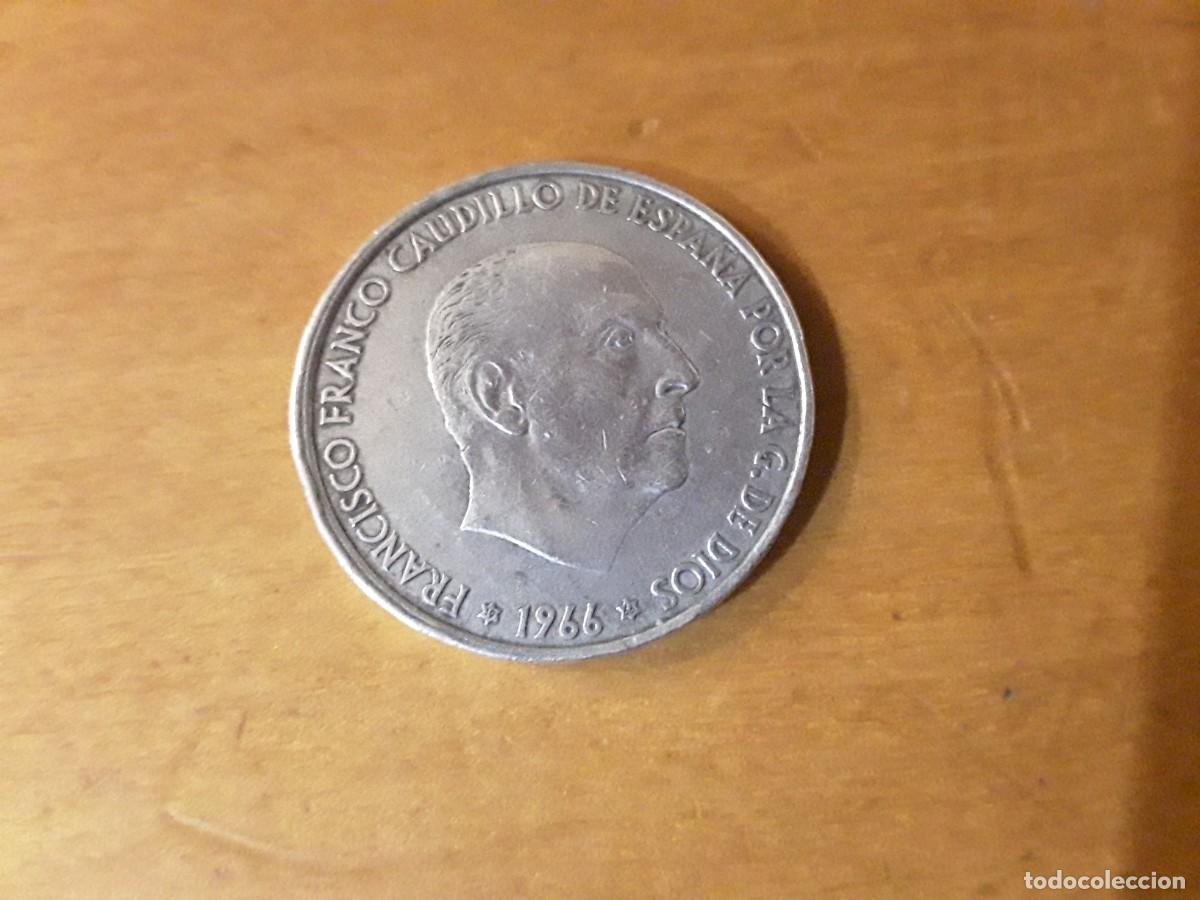 Monedas Franco: ESPA&Ntilde;A - 100 PESETAS FRANCO DE PLATA A&Ntilde;O 966 *19-66.