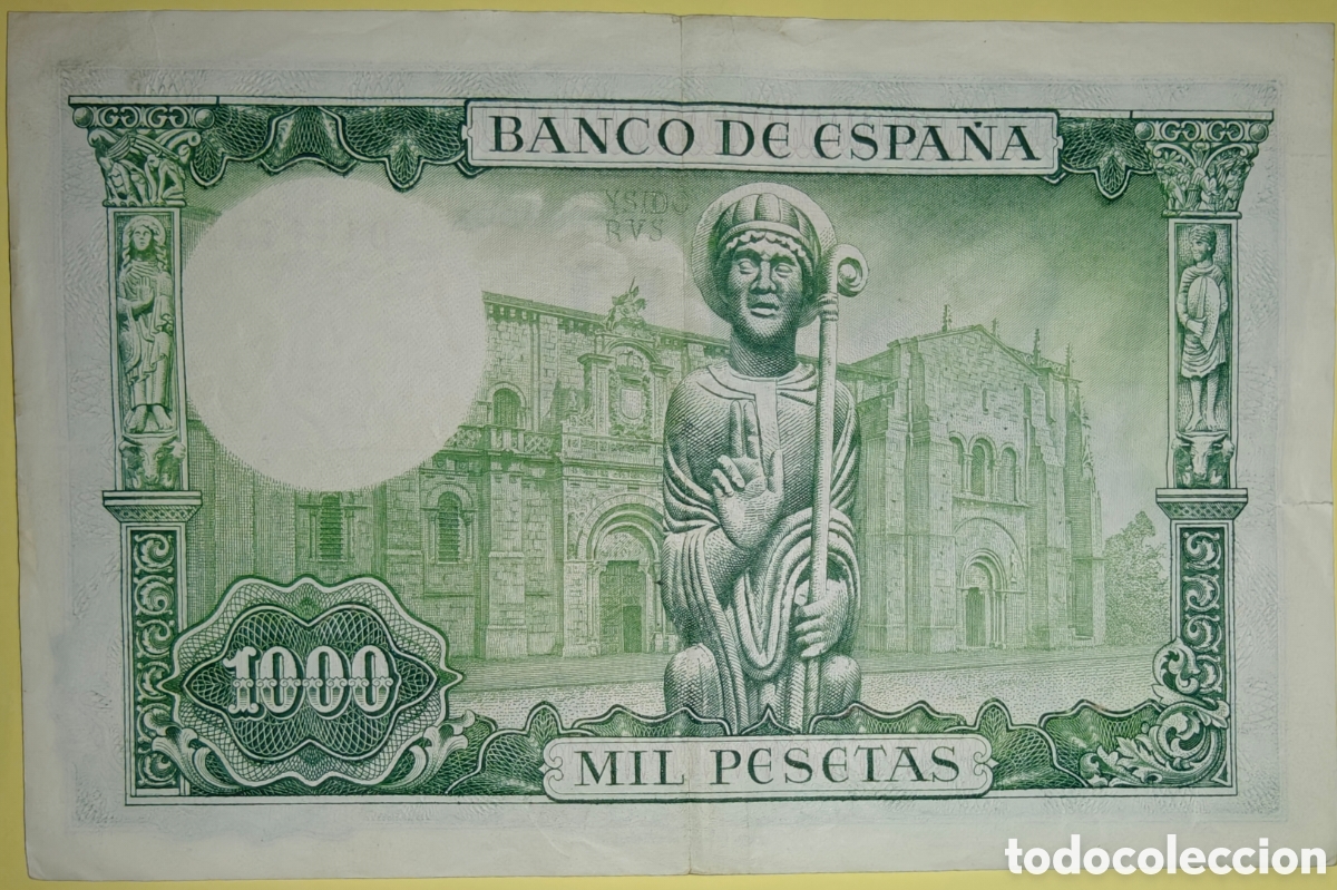 Monedas Franco: Billete 1000 san isidro - Foto 2