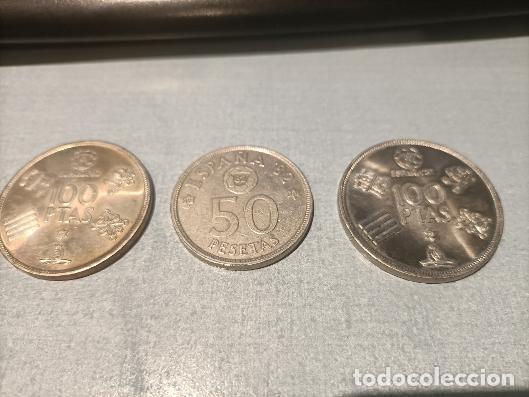 Monedas Franco: 3 MONEDAS MUNDIAL 82 100 PTS Y 50 PTS