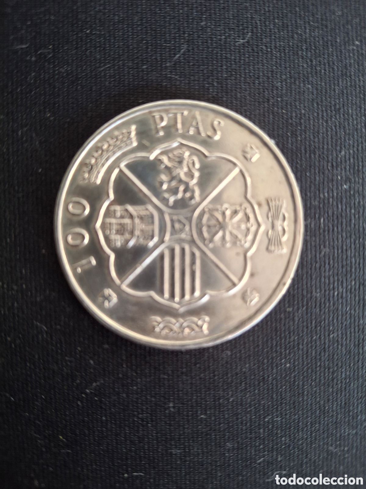 Monedas Franco: Moneda de 100 pesetas plata - Foto 2