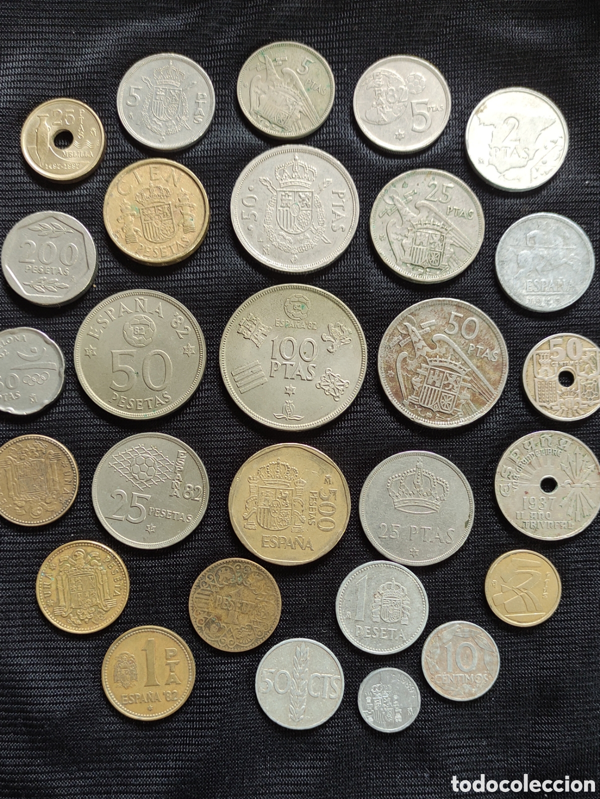 Monedas Franco: Lote monedas Espa&ntilde;a estado - Foto 1