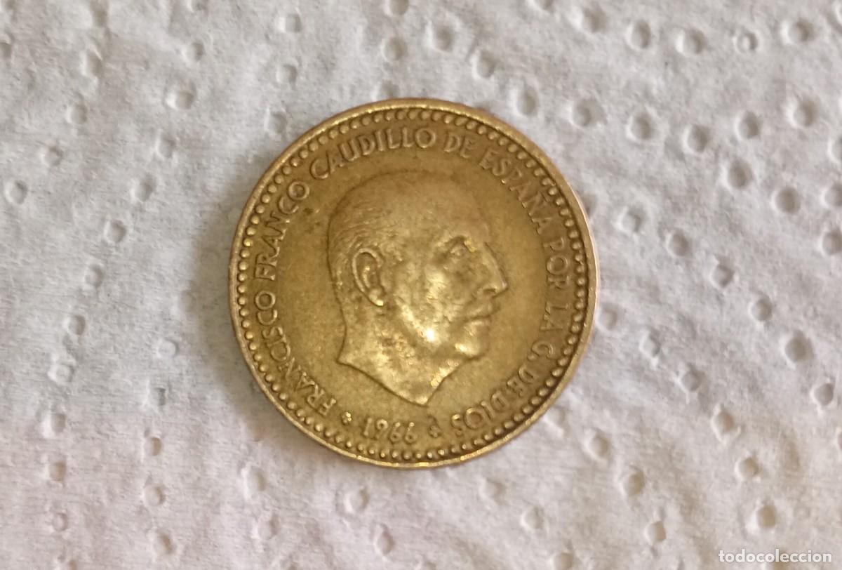Monedas Franco: Peseta espa&ntilde;ola de 1966 - Foto 2
