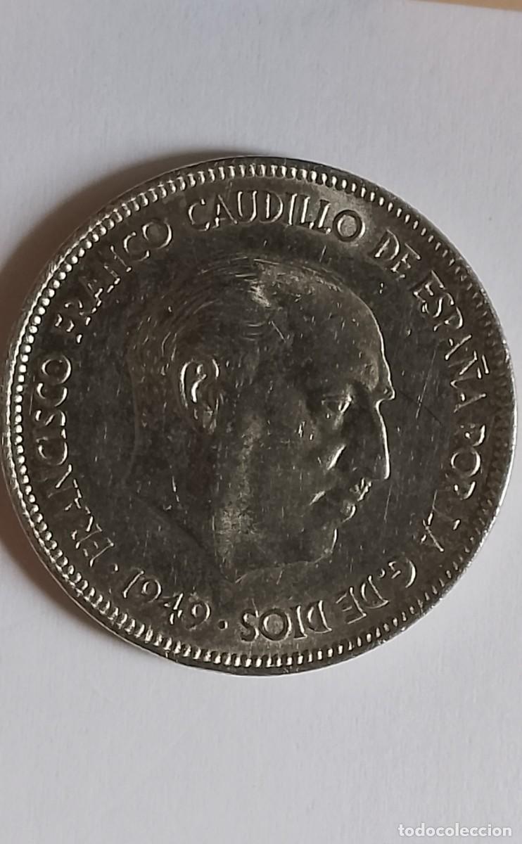 Monedas Franco: MONEDA 5 PESETAS 1949 ESTRELLA 50 EBC/SC