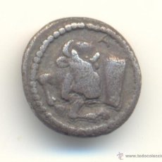 Monedas Grecia Antigua: AUR- RARO TETROBOLO DE LA CIUDAD DE ACANTOS EN MACEDONIA (424-380 A.C.) TORO FICHA SUBASTA. Lote 41353241