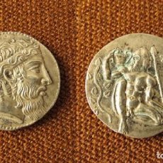 Monedas Grecia Antigua: MONEDA DRACMA TETRADRACMA DE PLATA NAXOS SICILIA ANTIGUA GRECIA GRECIA ANTIGUA MAGNA GRECIA