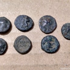 Monedas Grecia Antigua: SIETE PEQUEÑOS BRONCES 8 A 10 MM. A CLASIFICAR. Lote 177607850