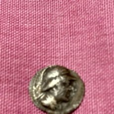 Monedas Grecia Antigua: OBOLO EUKRATIDES I CON CASCO REY DE BAKTRIA (180-160 A.C.) PESO: O'6 GRAMOS. Lote 229192720