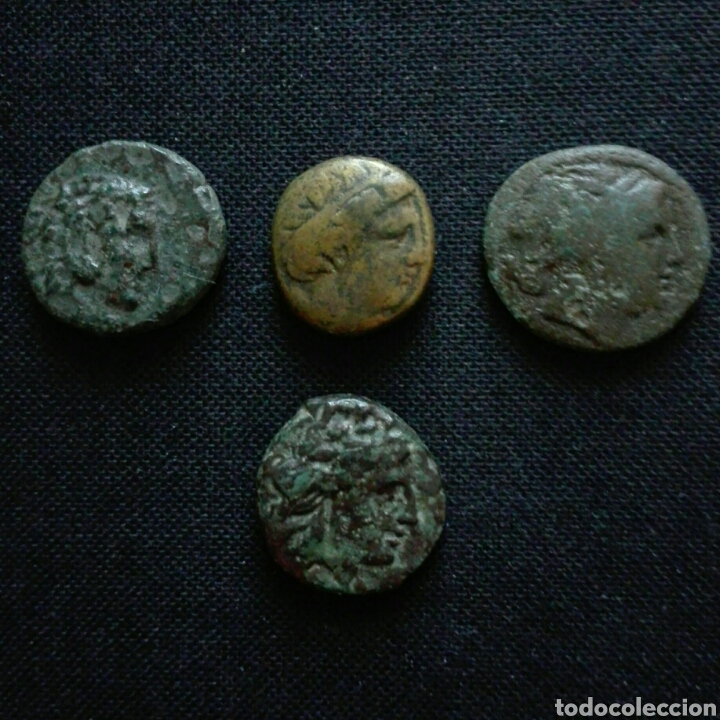 LOTE DE 4 GRIEGAS (Numismática - Periodo Antiguo - Grecia Antigua)
