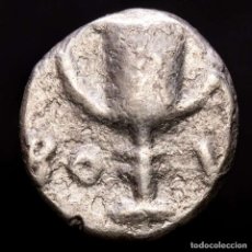 Monedas Grecia Antigua: GRECIA ANTIGUA TEBAS BOEOTIA OBOLO DE PLATA ESCUDO KANTHAROS (200). Lote 363495165