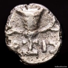 Monedas Grecia Antigua: GRECIA ANTIGUA TEBAS BOEOTIA OBOLO DE PLATA ESCUDO / KANTHAROS (204). Lote 365805841