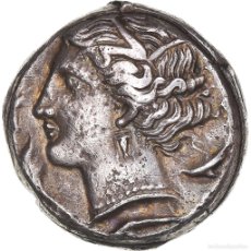 Monedas Grecia Antigua: [#1170566] MONEDA, TANIT, TETRADRACHM, CA. 350-300 BC, LILYBAION, MBC+, PLATA, POZZI:3300. Lote 402512029