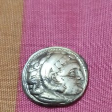 Monedas Grecia Antigua: DRACMA DE ALEJANDRO III MAGNO REY DE MACEDONIA (336-323 A.C.)